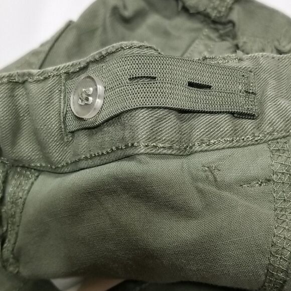 Place Shorts Distressed Raw Hem Girls Size 6X/7 Kids 100% Cotton Olive Green - Picture 6 of 7